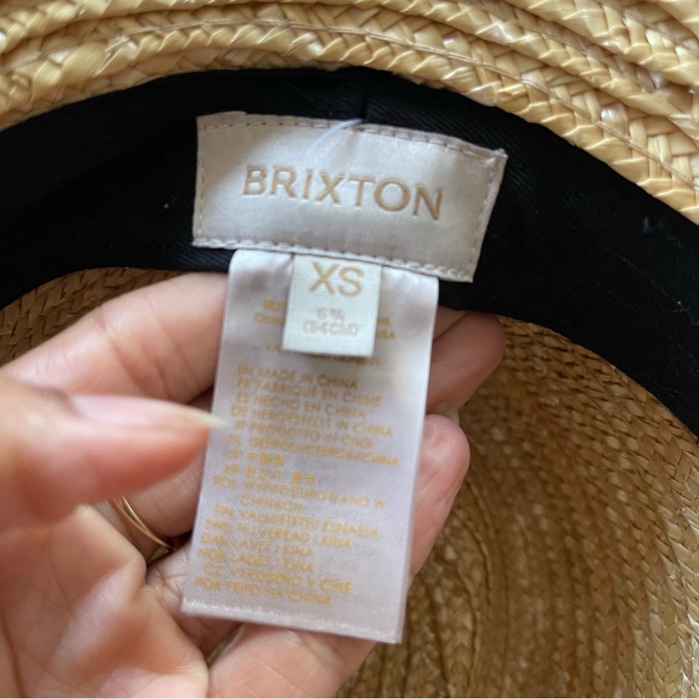 Brixton Wide Brim Straw Hat w/ Black Ribbon | Toteme Row Inspired - Picture 6 of 7